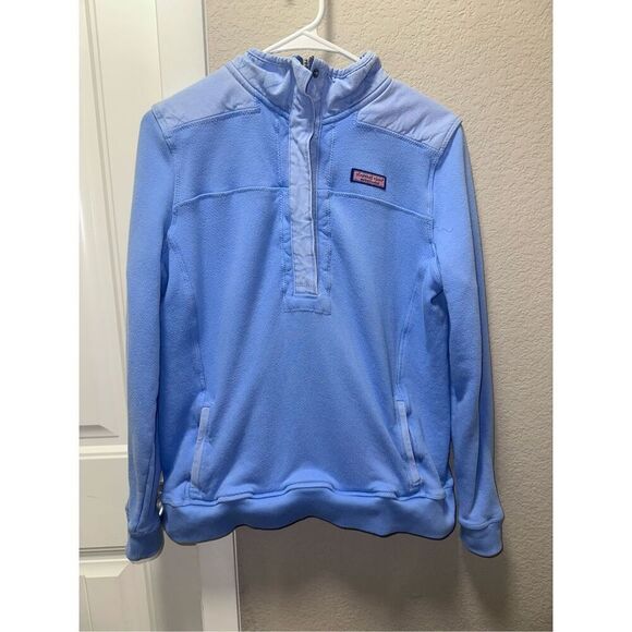 Vineyard Vines Jackets & Blazers - Vineyard Vines Blue 1/4 Zip Dockside Pullover